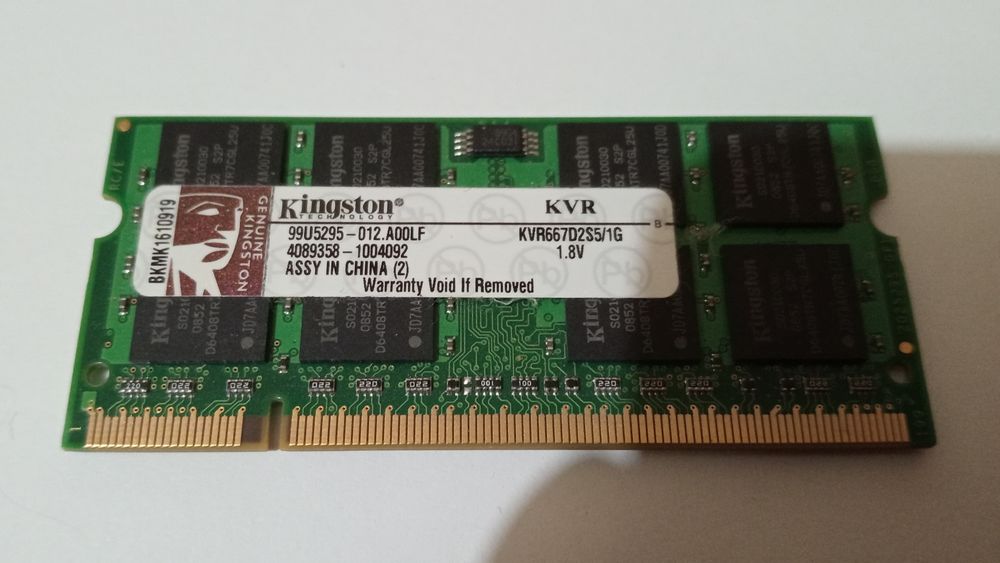 Memórias RAM - 1Gb / 512 MB / 256 MB