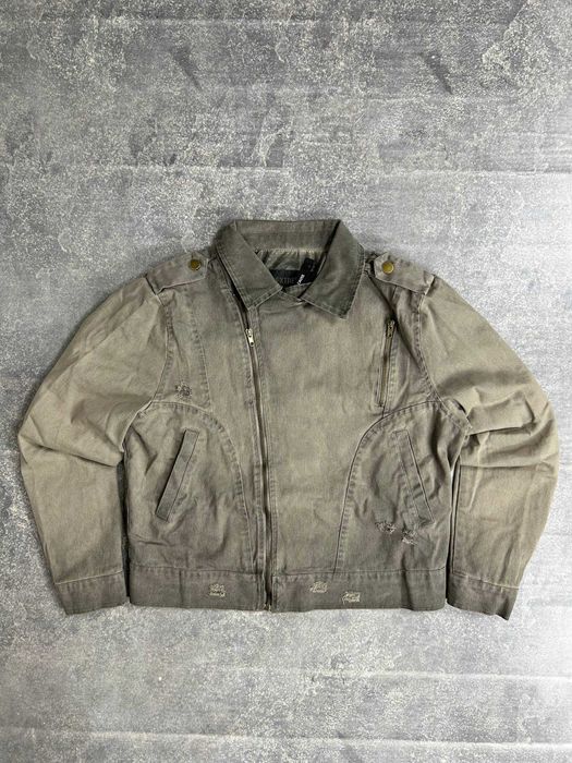 Куртка джинсовая оливкова jacket джинсовка indee sleeze косуха