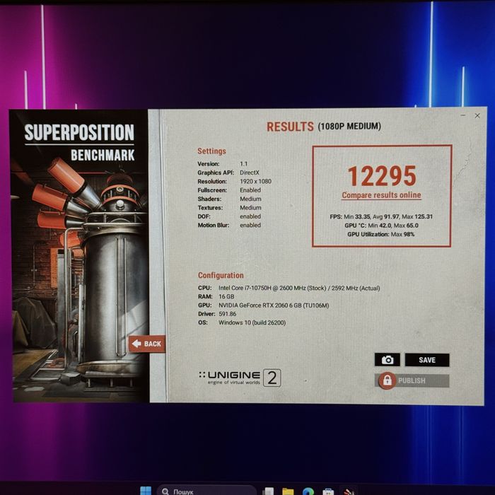 Ігровий ноутбук HP Omen Rtx 2060, i7 10750, 512Gb
