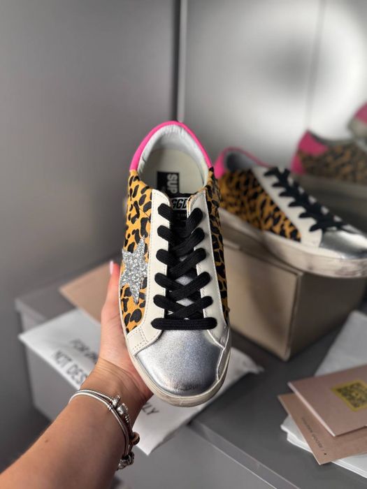 Golden goose голден гуз кеди кросівки голден леопардові