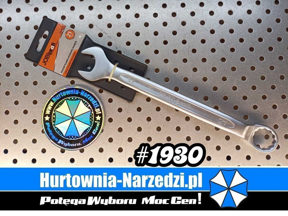 Klucz płasko-oczkowy odgięty 21mm Cr-V klucz 21mm klucz płaski 21mm