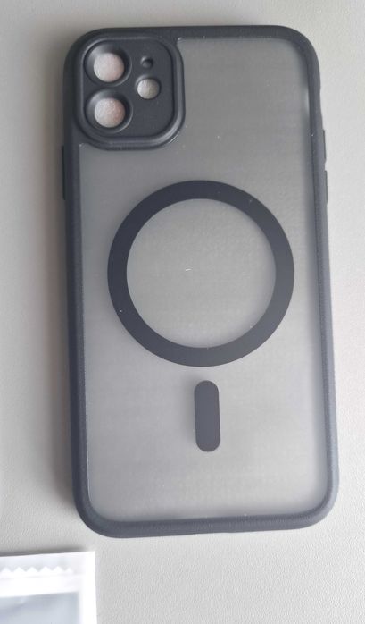 Etui case do iphone 11 + 2 szybki etui czarne Tocol
