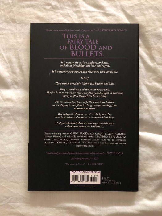 The Old Guard Book One: Opening Fire - Greg Rucka - Image Comics