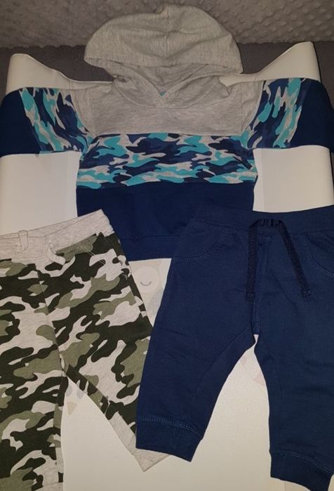 Bluza spodnie r 68 komplet zestaw dres chłopiec