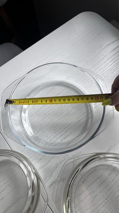 Набор стекляных кастрюль 3 шт