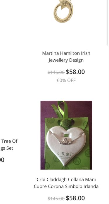 Біжутерія Croi  символ Ірландії  камінчики сваровські,середки гвоздики