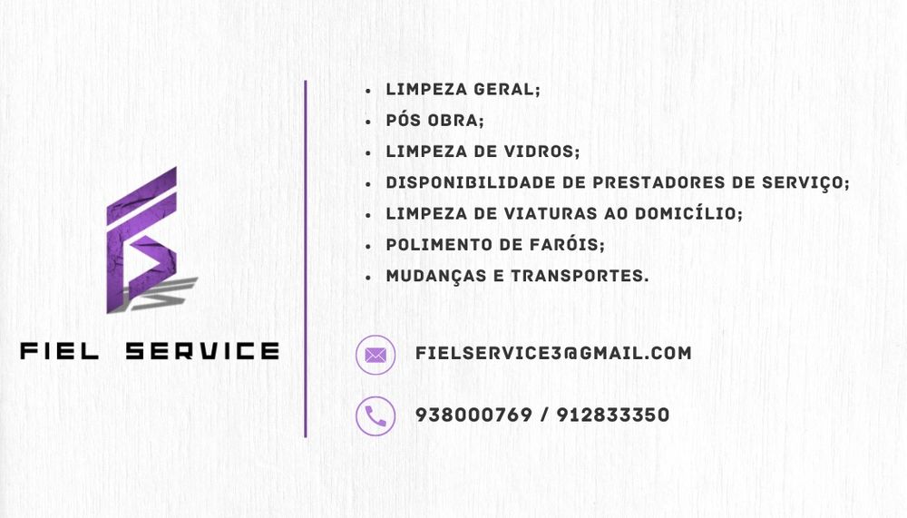 Serviço de limpezas