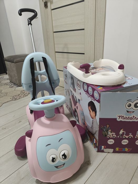Толокар Smoby Маестро 3 в 1 рожевий