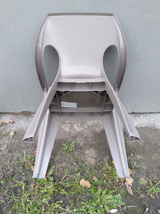 OKAZJA Krzesło ogrodowe plastikowe Dante Cappuccino Low Back