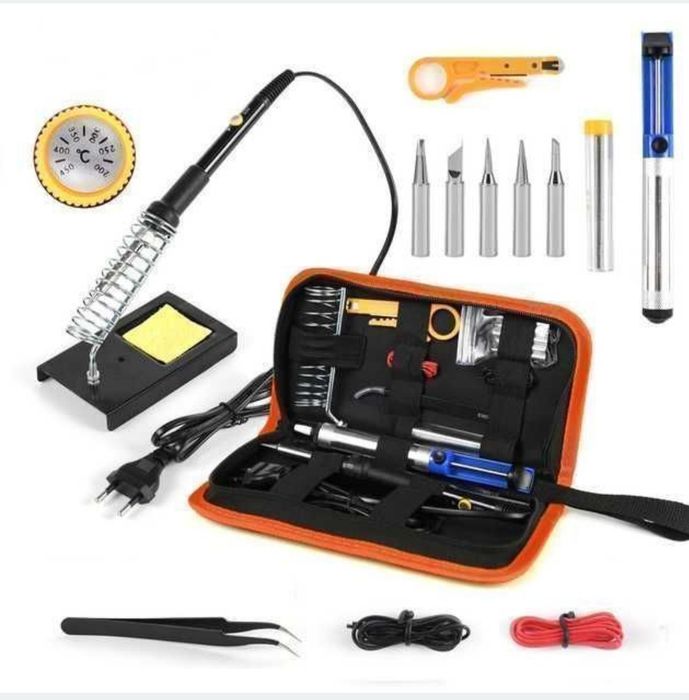 Паяльний набір Alloid, 15 предметів, 60 Вт.
