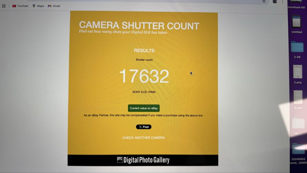 SONY A7R5 Igual a nova