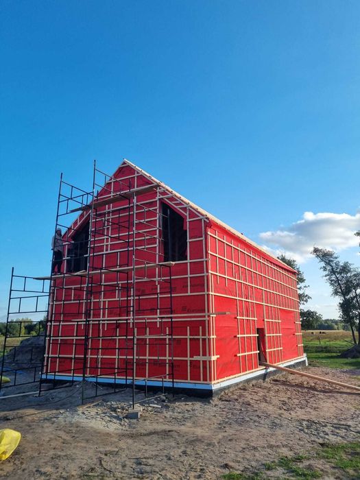 Domek 70+70m2 - konstrukcja szkieletowa z C24