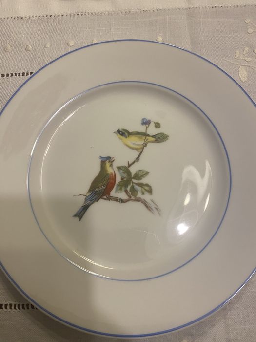 Coleçao 6 Pratos Passaros Vista Alegre