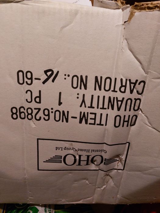 Lustro colorido com 6 bracos estilo oriental