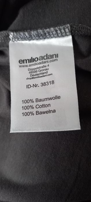 Koszulka męska bawełniana nowa bez metki Emilio adani