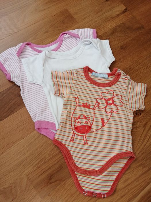 Body z krótkim rękawem (3 szt)