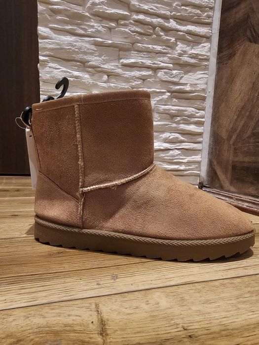 Buty emu ciepłe beżowe 38 śniegowce damskie