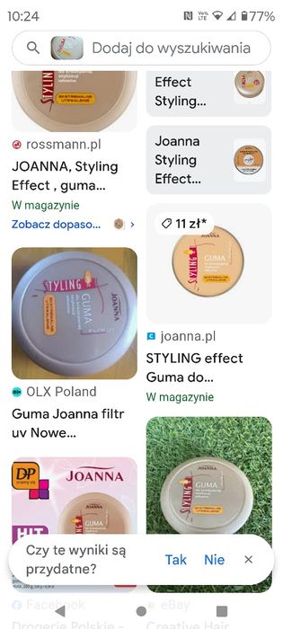 Guma do stylizacji włosów Joanna