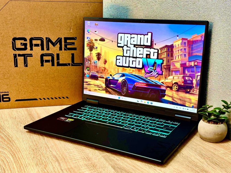 Gigabyte Gaming A16 3WH 165Hz/AMD Ryzen 7-260/16Gb DDR5/1Tb SSD/RTX 5070 8Гб GDDR7/ НОВИЙ!/2 цикли/ігровий Ноутбук/Гарантія!/Гігабайт/АМД/legion/Asus