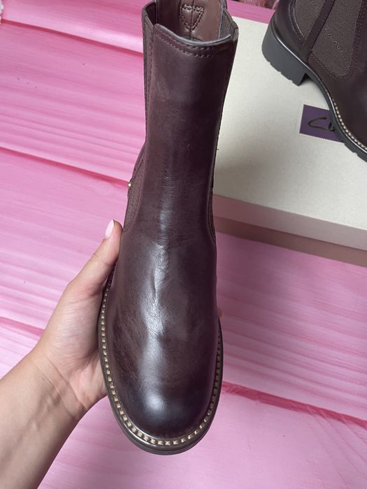 Ботинки кожаные Clarks