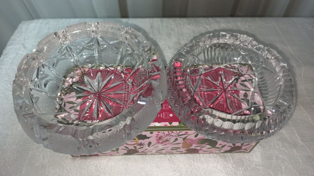 Хрустальная перельница (2 шт разных)