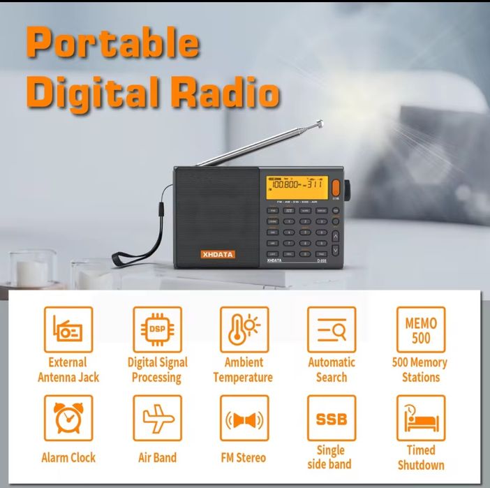 Radio globalne XHDATA D-808