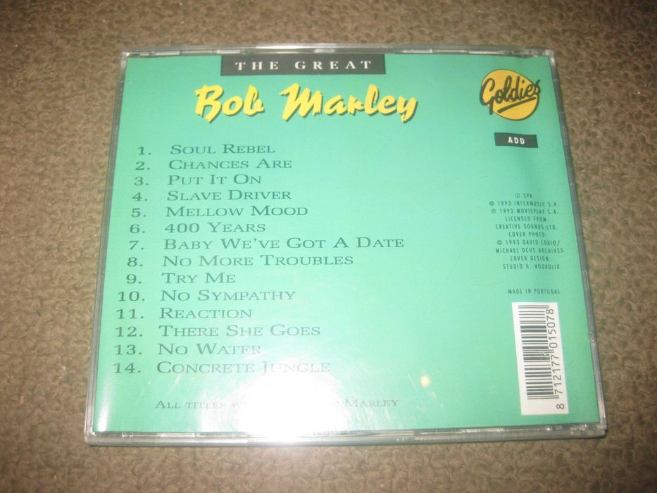 CD do Bob Marley “The Great Bob Marley”