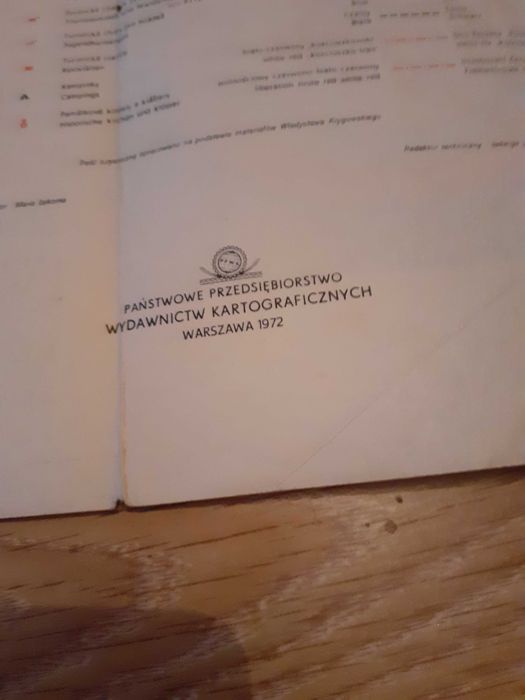 Stara mapa Krakowa 1972 rok prl