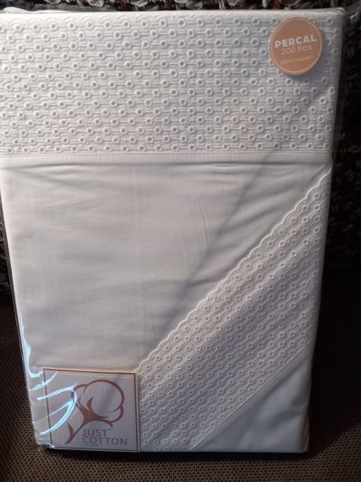 Jogo de lençóis 100% algodão  percal