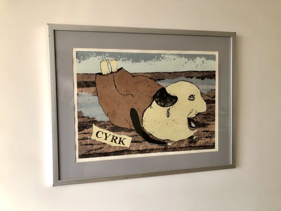 Plakat grafika Cyrk grafika artystyczna obraz cyrk