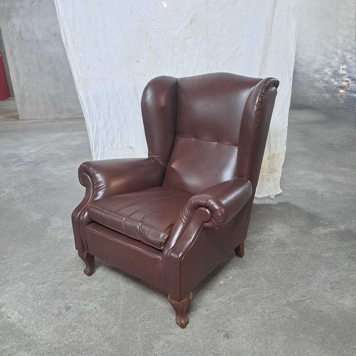 Cadeirão Chesterfield em pele poltrona inglesas
