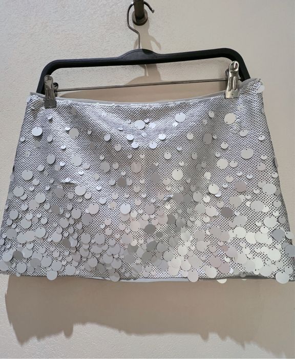 Спідниця з блискітками срібна Zara limited edition