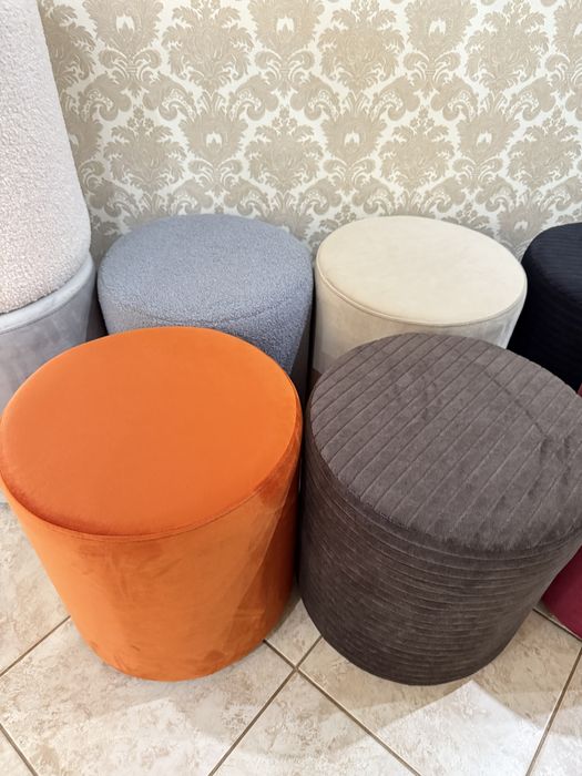 М'який, высокий круглий пуф