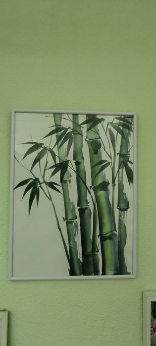 Quadro decorativo com bambus