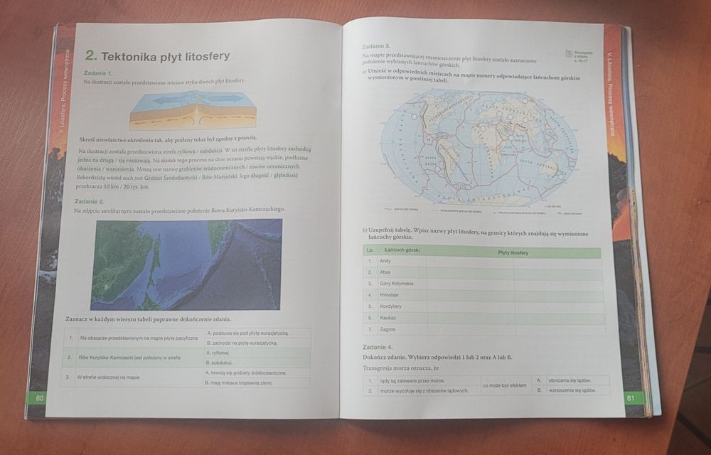 Sprzedam kartę pracy z geografii klasa 1 liceum-technikum.