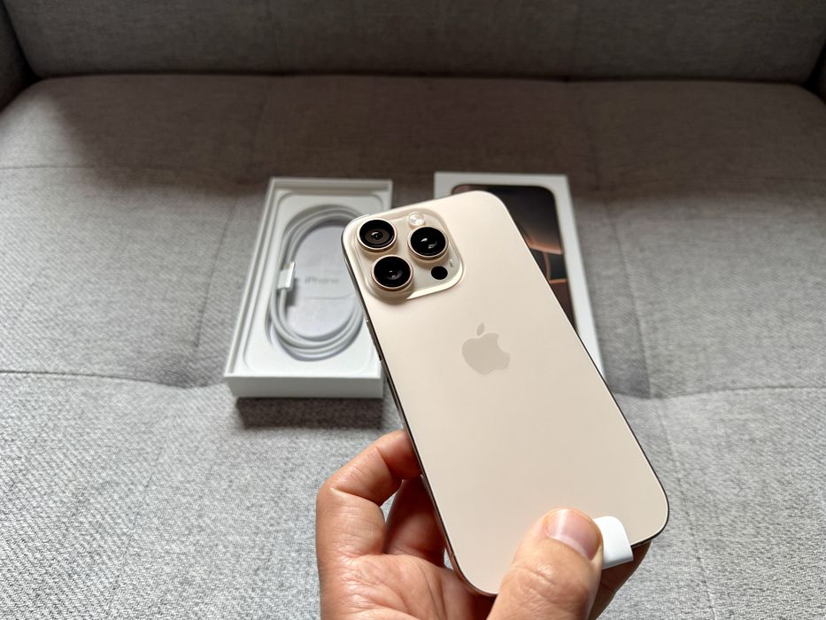 Apple iPhone 16 Pro Max 256GB Deser Titanium  I Bateria 91% I Komplet
