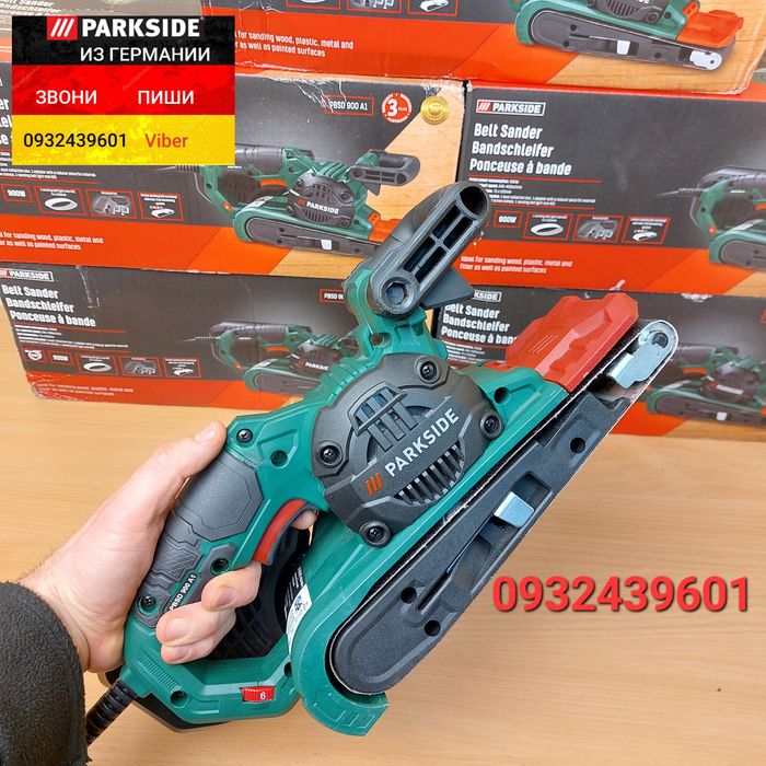 Ленточная шлифмашина/гриндер 900 Вт из ГЕРМАНИИ. Parkside PBSD 900 A1