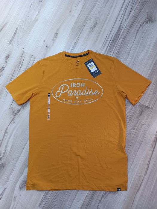 T-shirt bawełniany męski under armour project rock rozmiar m