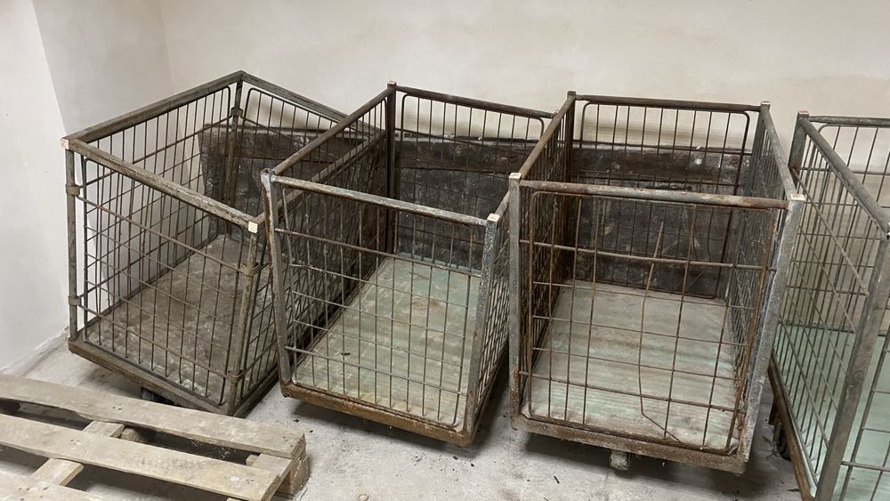 Контейнер-сетка из оцинковки для перевозки и хранения