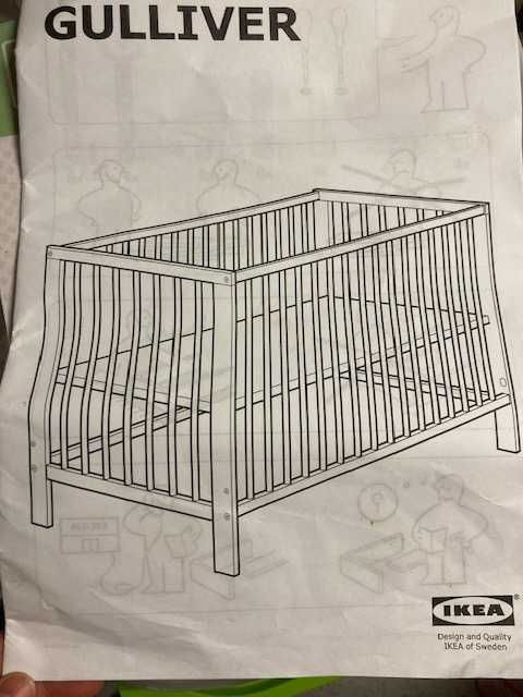 Berço branco Gulliver Ikea - OFERTA colchão