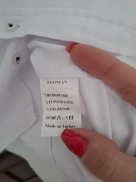 Biała koszula chlopięca / męska Slim fit, rozmiar S,  jak nowa