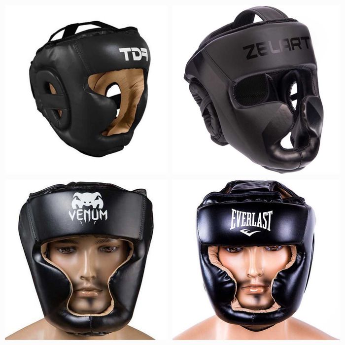шолом боксерський шлем боксерский закрытый з повним захистом відкритий