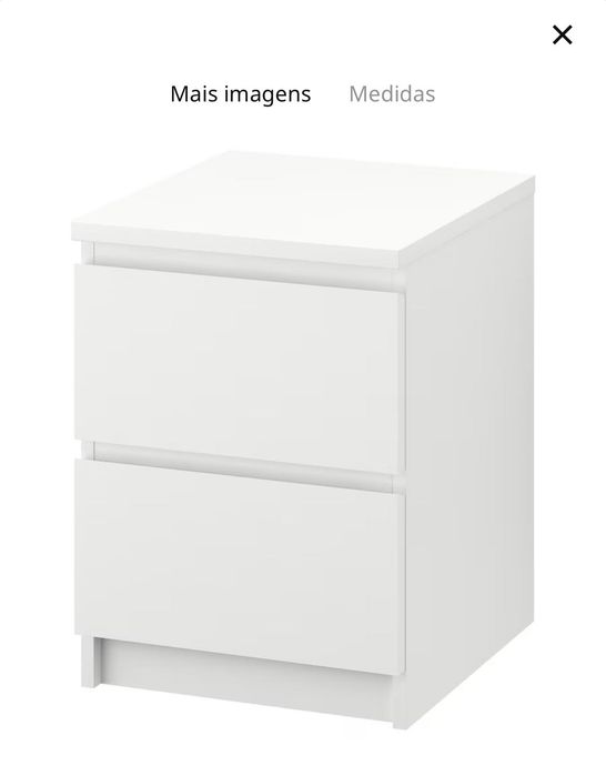 Mesa de cabeceira branca ikea usada