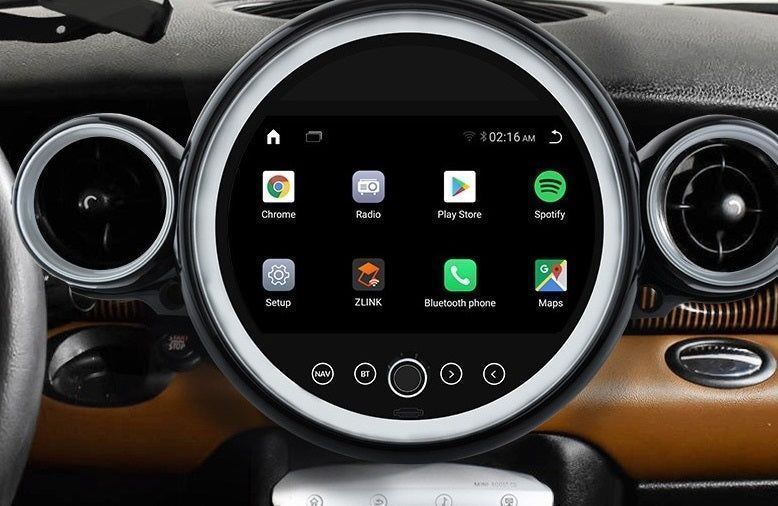Mini Cooper R56 R60 – Radio Android 15 7" CarPlay Android Auto 2GB/32GB GPS Nawigacja Stacja Multimedialna WiFi Bluetooth DSP 4G LTE PL