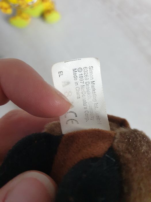 Mcdonalds zabawki pluszaki smerfy Disney prl pluszaki 1997 lata 90