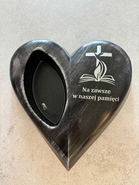 Stroik na grób Na zawsze... Kompozycja nagrobna funeralna SERCE