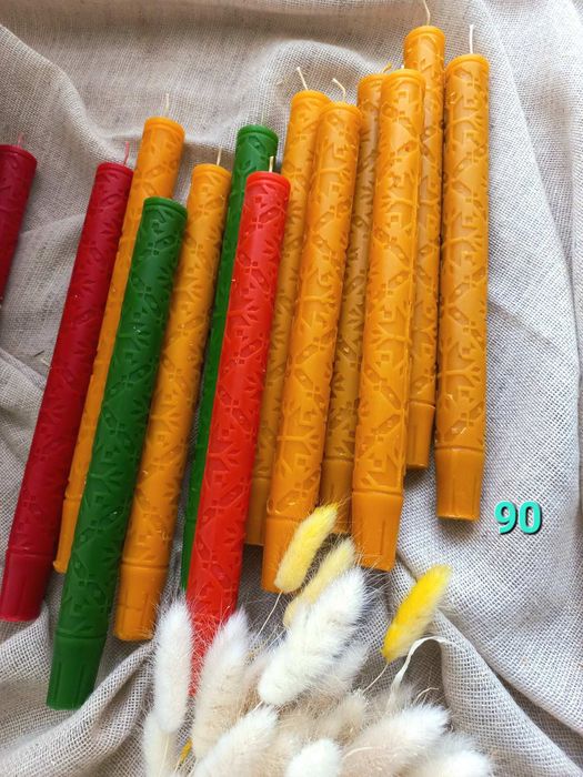 Свічки з натурального забрусного бджолиного воску