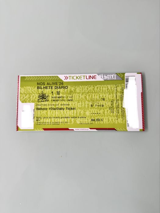 NOS Alive dia 10/07/2026