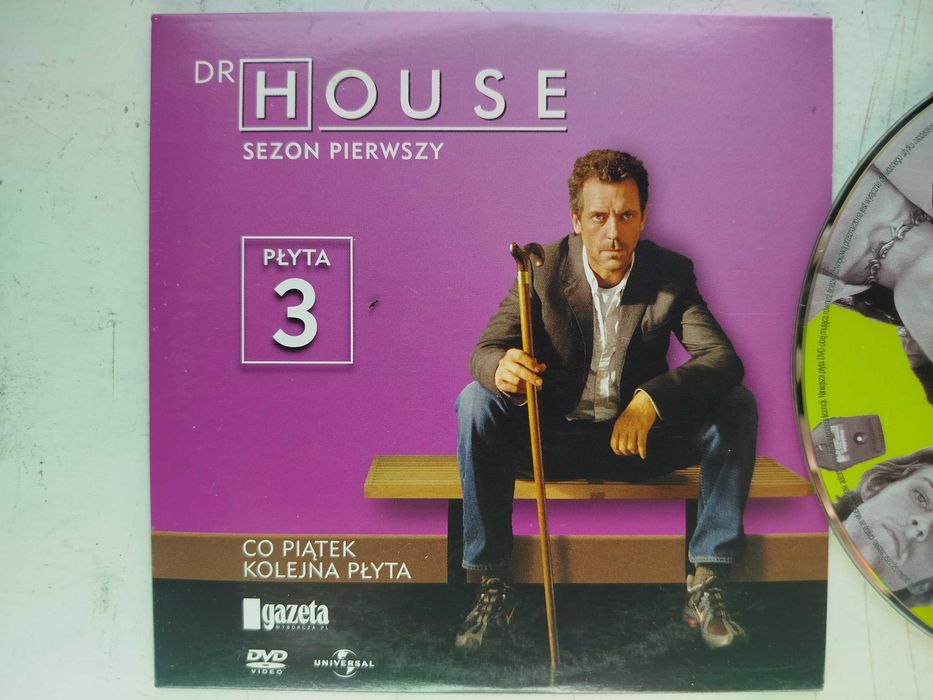 Dr House Sezon Pierwszy Płyta 3 DVD koperta