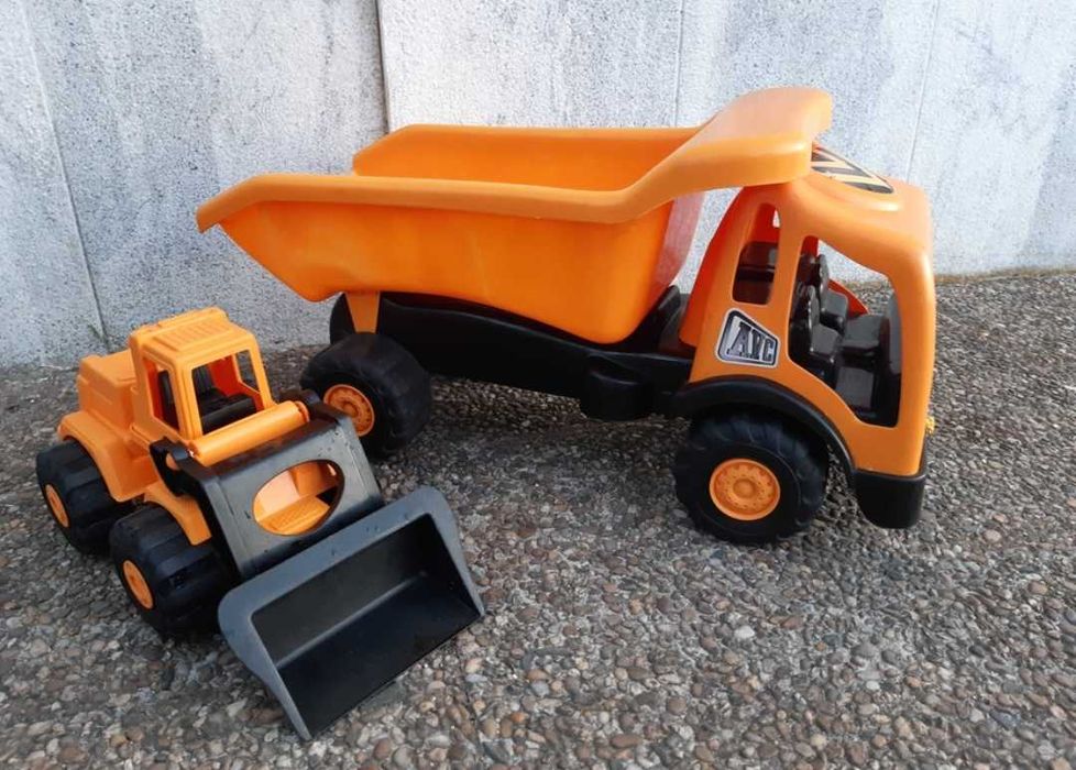 Retroescavadora / camião e máquina brinquedo